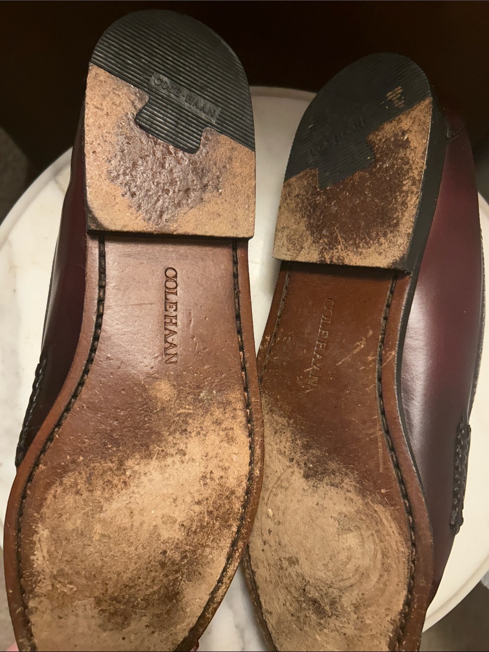 Cole Haan Men’s 12 Burgundy Leather Penny Loafers. In great shape! - Picture 3 of 5